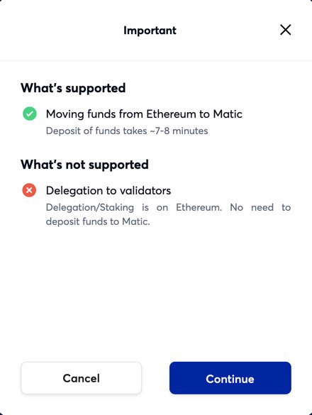 Transferring your assets from the Ethereum Mainchain to the Matic Mainnet — step 3