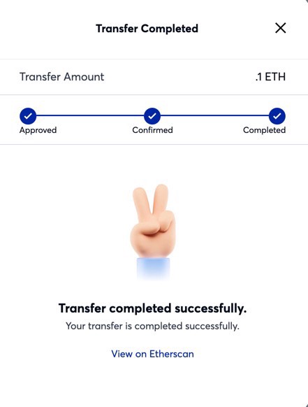 Transferring your assets from the Ethereum Mainchain to the Matic Mainnet — step 7