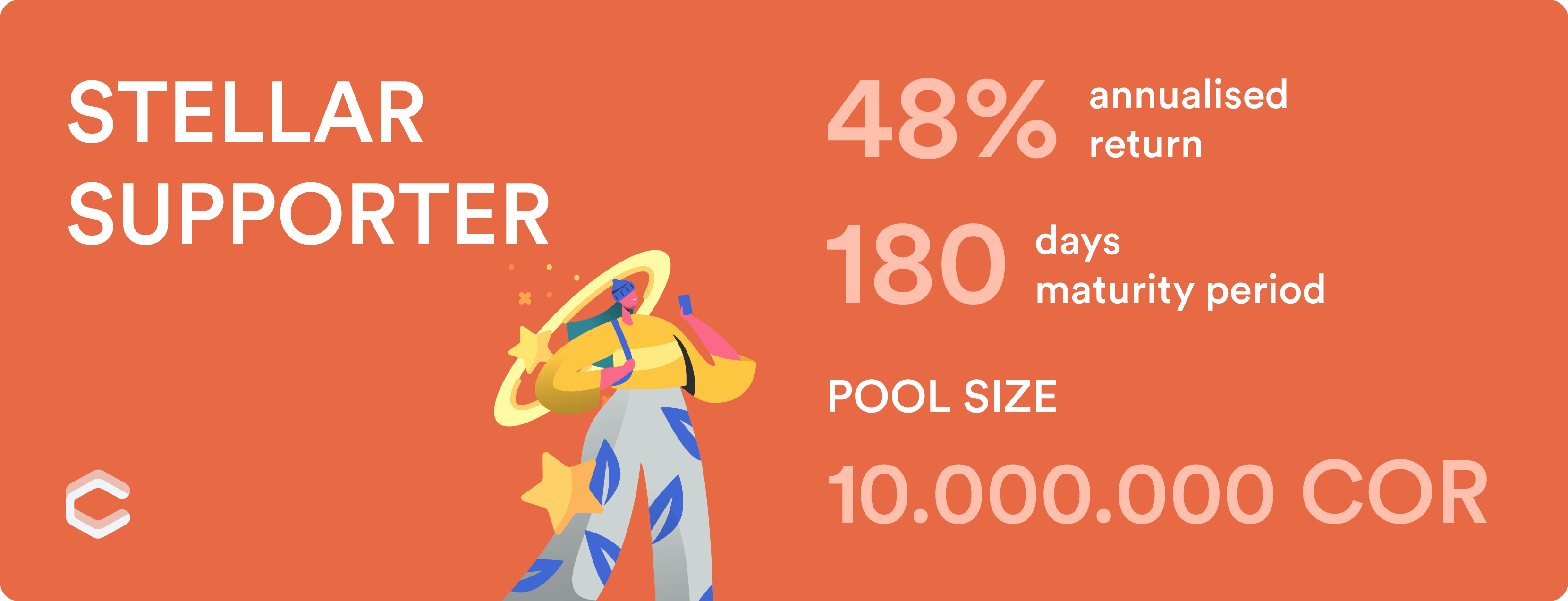 “Stellar Supporter” — Medium-term Staking Pool — Early withdrawal reward — 21% annualized