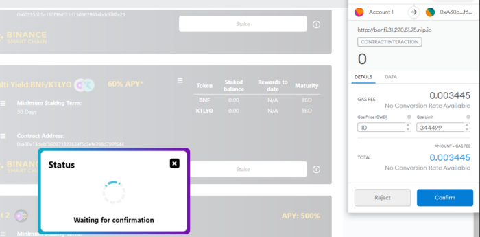 Dual-Staking-Transaction