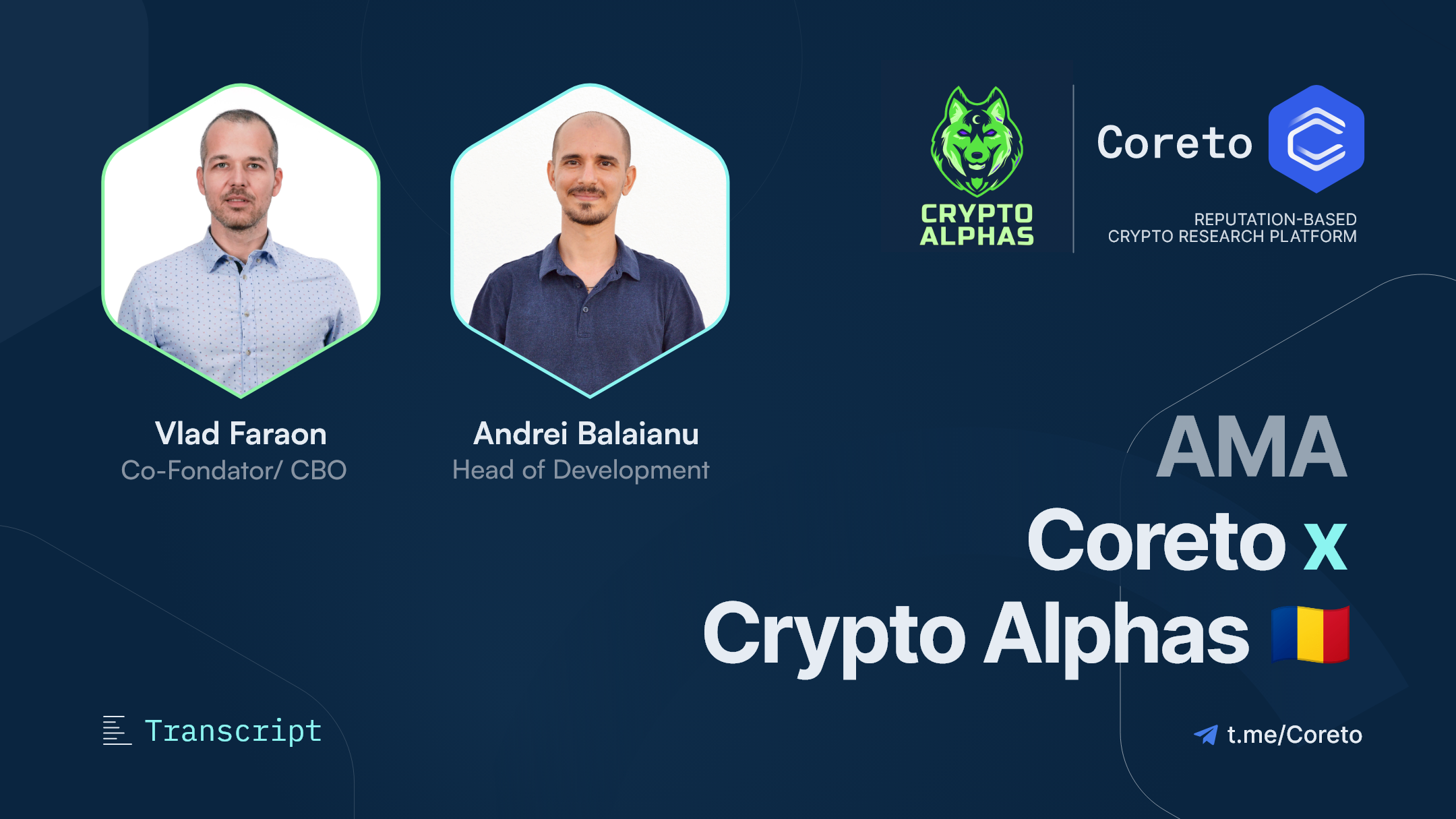 Crypto-Alphas-AMA-Coreto-Core-Team