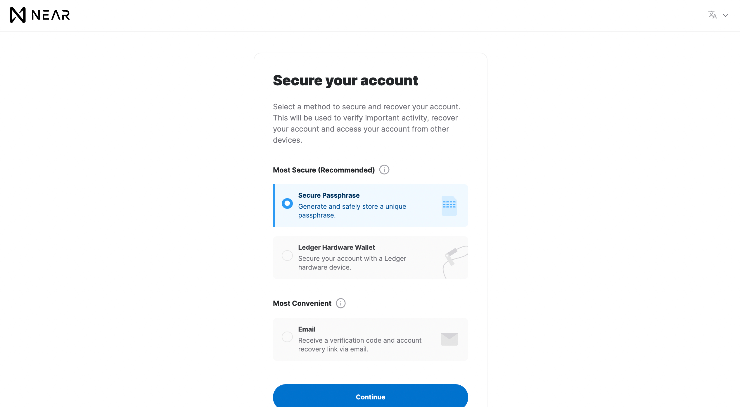 Secure your account