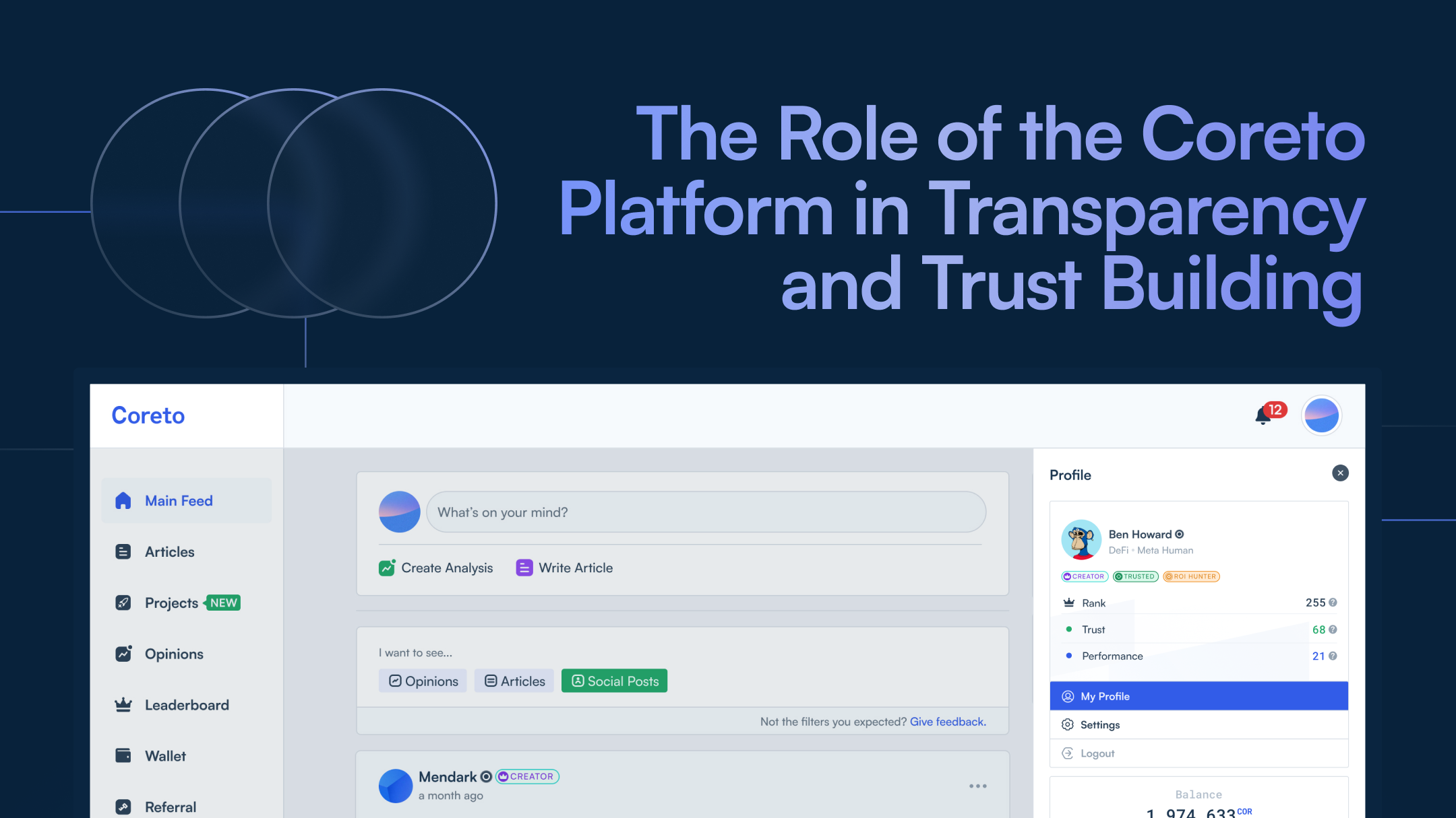 The Role of the Coreto Platform in Transparency and Trust Building